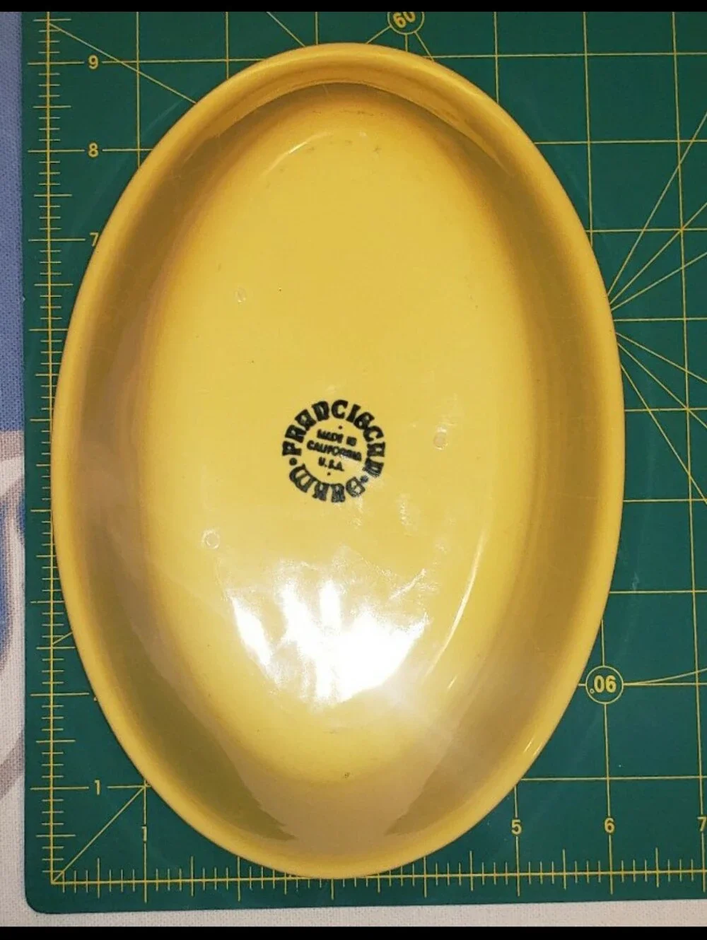 Set Of Three (3) Mid-Century Yellow Fransiscan Oval Serving Bowls